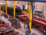 Workshop with Flying Scotsman frame