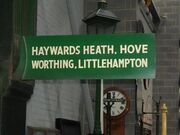 Destination board inc Haywards Heath