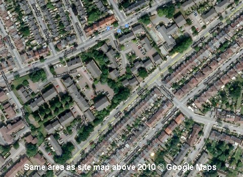 St Benedict's Google aerial view